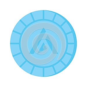 Well designed icon of Ardor coin, cryptocurrency coin vector design