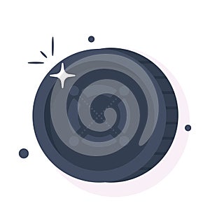 Well designed icon of Elrond coin, cryptocurrency coin vector design photo