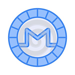 Well designed icon of Monero coin, cryptocurrency coin vector design