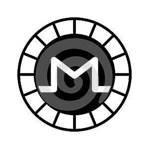 Well designed icon of Monero coin, cryptocurrency coin vector design