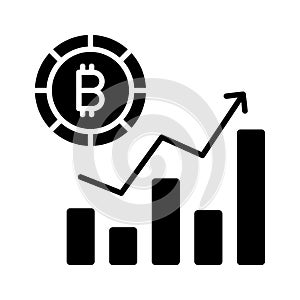 Well designed vector of hashrate, cryptocurrency related icon