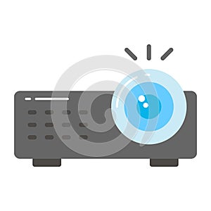 Well designed vector of projector, multimedia device icon