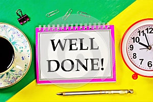 Well done - the inscription of text on the Notepad. Determine whether the level of knowledge, skills, qualifications, or quality