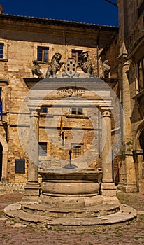 Well of the Griffins and Lions in Montepulciano, Tuscany