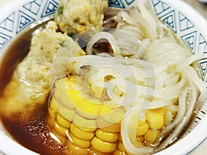 A well-known snack in Japanese form - Oden.