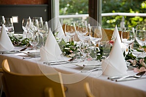 Well-laid table photo