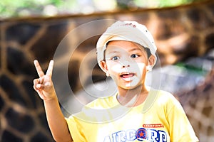 Well looking smart asian Thai boy