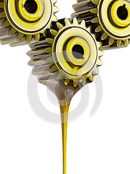 Well-Oiled Gears Teamwork Concept 3d Illustration