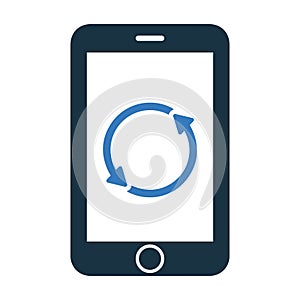 Restore, refresh icon. Editable vector isolated on a white background