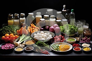 a well-organized mise en place