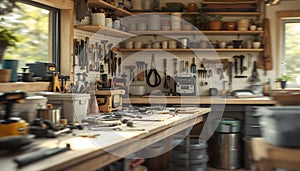 Organized Craftsman's Workshop