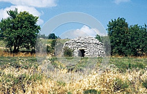 A well-preserved borie in DrÃ´me ProvenÃ§ale, France