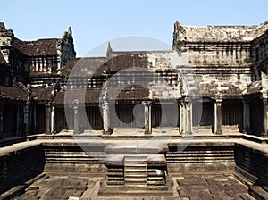 1000 Buddhas Gallery in Angkor Wat temple photo