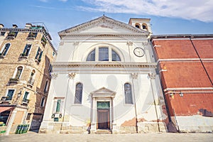 Well preserved buildings in Venice Italy photo