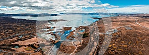 The well visible tectonic plate at Thingvellir National Park in Iceland. photo