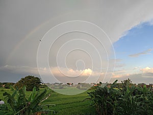 Wellcome rainbow after the rainy photo