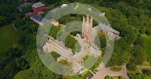 Wellesley College aerial view, Massachusetts, USA