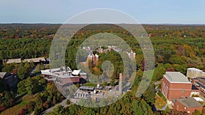 Wellesley College aerial view, Wellesley, Massachusetts, USA