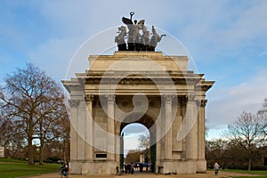Wellington arch in Hyde park