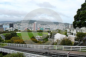Wellington cable car rail view