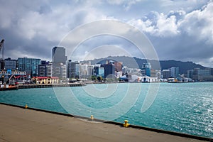 Wellington harbour docks, New Zealand