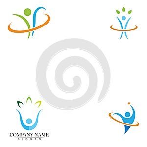 Wellnes symbol vector icon illustration.