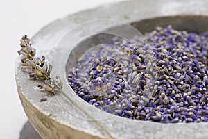 Wellness care products with lavender seeds