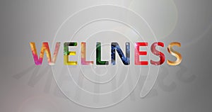 Wellness concept with fruits and vegetable