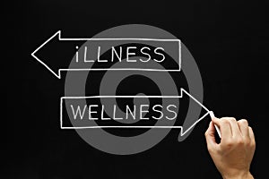 Wellness or Illness Concept