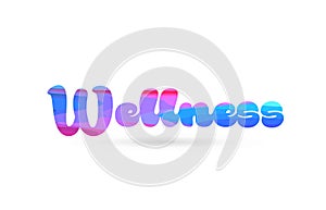 wellness pink blue color word text logo icon