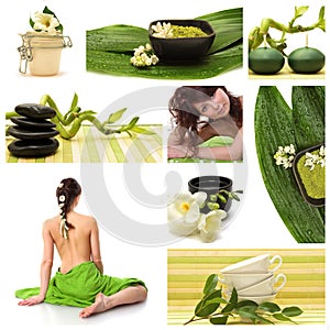 Wellness and spa collage