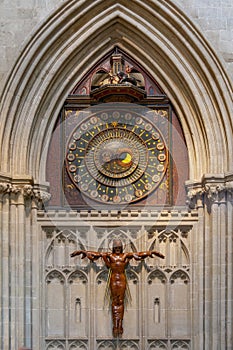 Wells Cathedral Astronomical Clock - Wells Cathedral - England