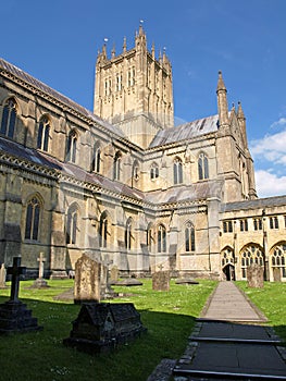 Wells Cathedral, Wells Somerset England, UK