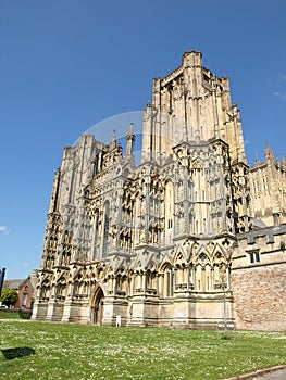 Wells Cathedral, Wells Somerset England, UK