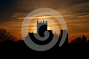 Wells Cathedral Sunset photo