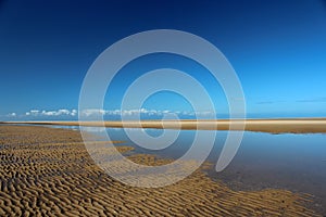 Wells Next The Sea Beach Sand Meets Sky England UK