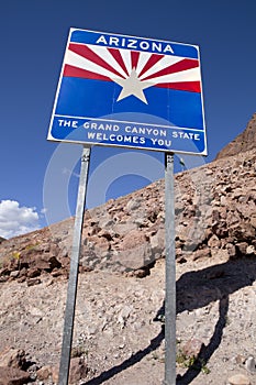 Welome to Arizona Road Sign