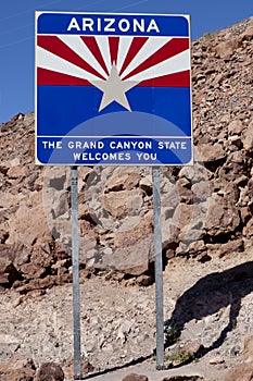 Welome to Arizona Road Sign