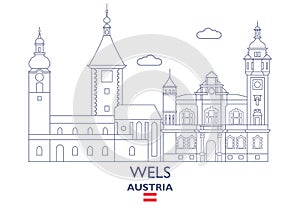 Wels City Skyline, Austria