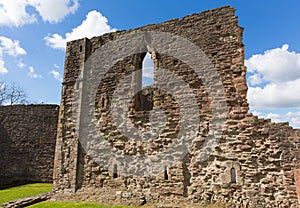 Welsh castle ruins Monmouth Wales uk historic tourist attraction Wye Valley