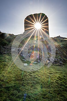 Welsh castle and solitary guardian of Snowdoniaâ€™s Llanberis Pass