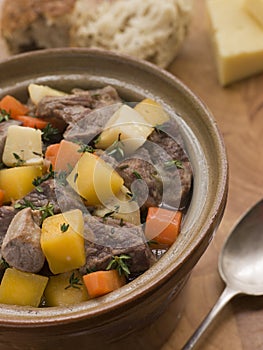 Welsh Cawl in a Casserole Pot