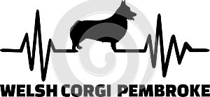 Welsh Corgi Pembroke heartbeat word