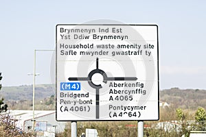 Welsh street sign
