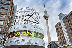 The Weltzeituhr (World Clock) at Alexanderplatz, Berlin