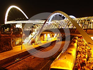 Wembley stadium and railway.