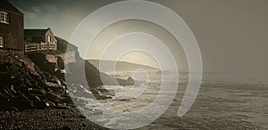 Wembury Storm on the Devon Coast uk