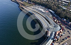 Wemyss Bay train station viewed from above