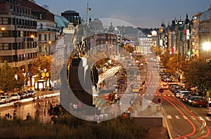 The Wenceslas Square, Prague