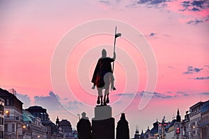 Wenceslas Square in Prague